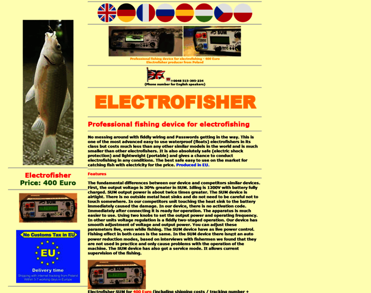Electro-fisher.net thumbnail