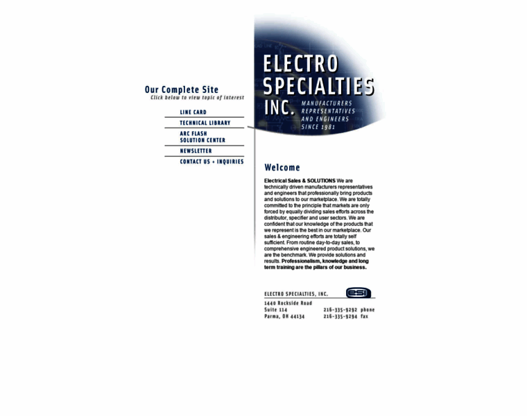 Electro-specialties.com thumbnail