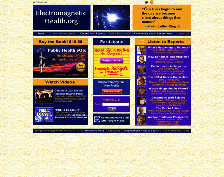 Electromagnetichealth.org thumbnail