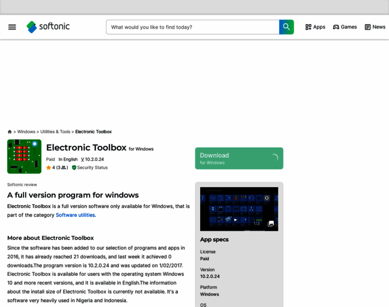 Electronic-toolbox.en.softonic.com thumbnail