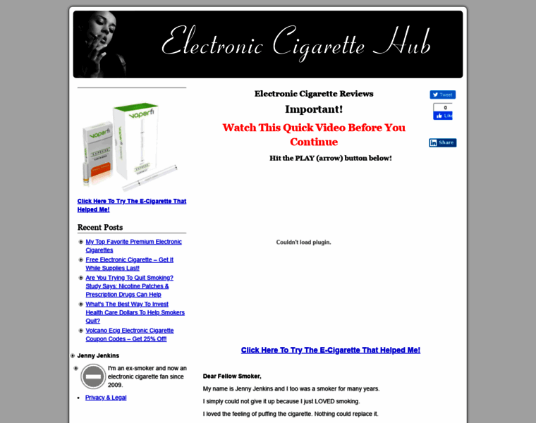 Electroniccigarettehub.org thumbnail