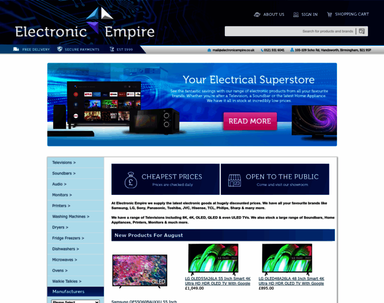 Electronicempire.co.uk thumbnail
