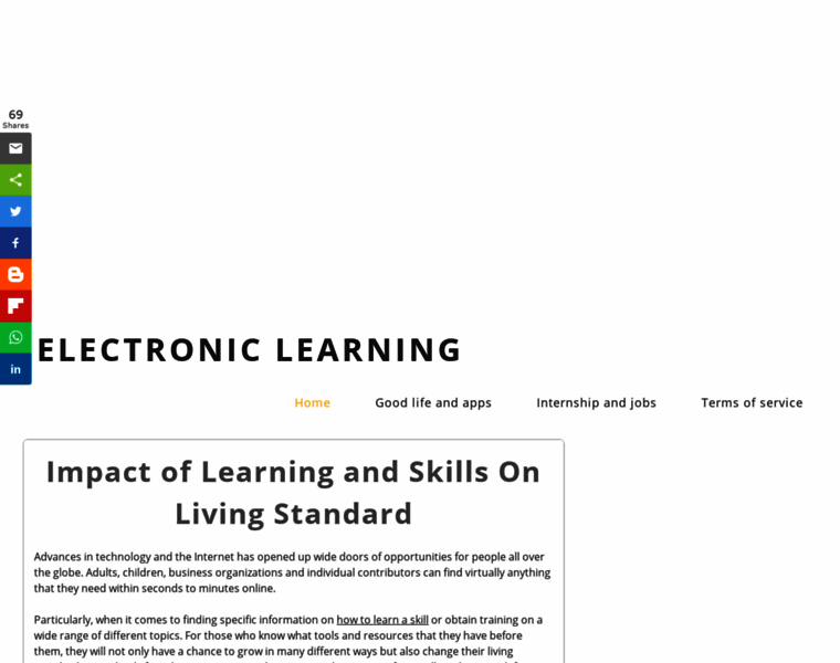 Electroniclearning.net thumbnail