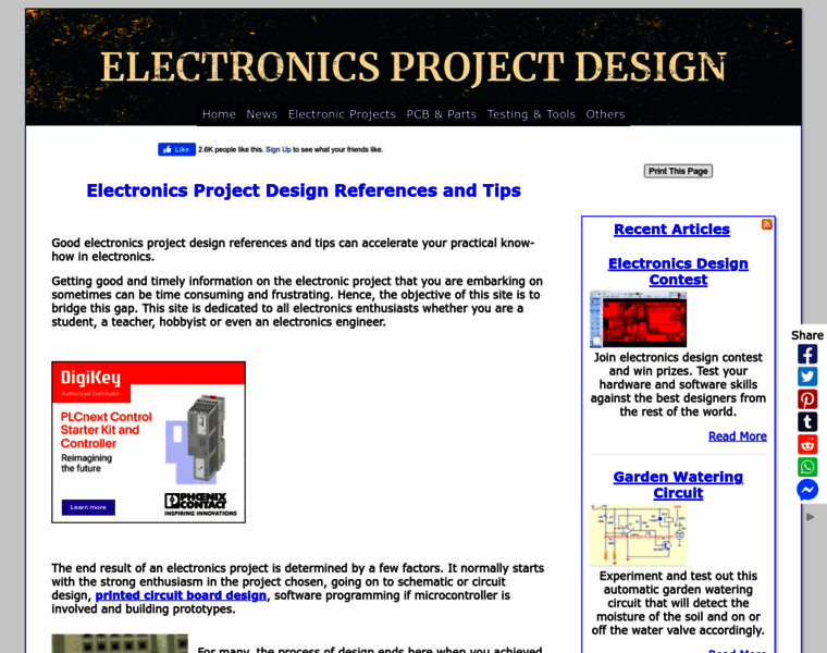 Electronics-project-design.com thumbnail