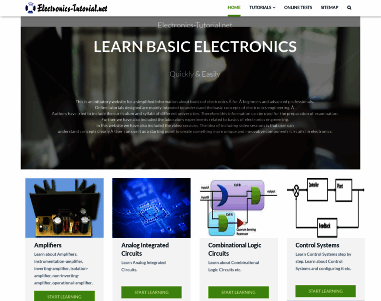 Electronics-tutorial.net thumbnail