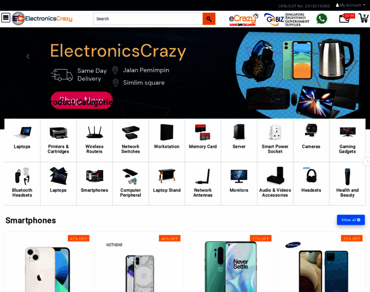 Electronicscrazy.sg thumbnail