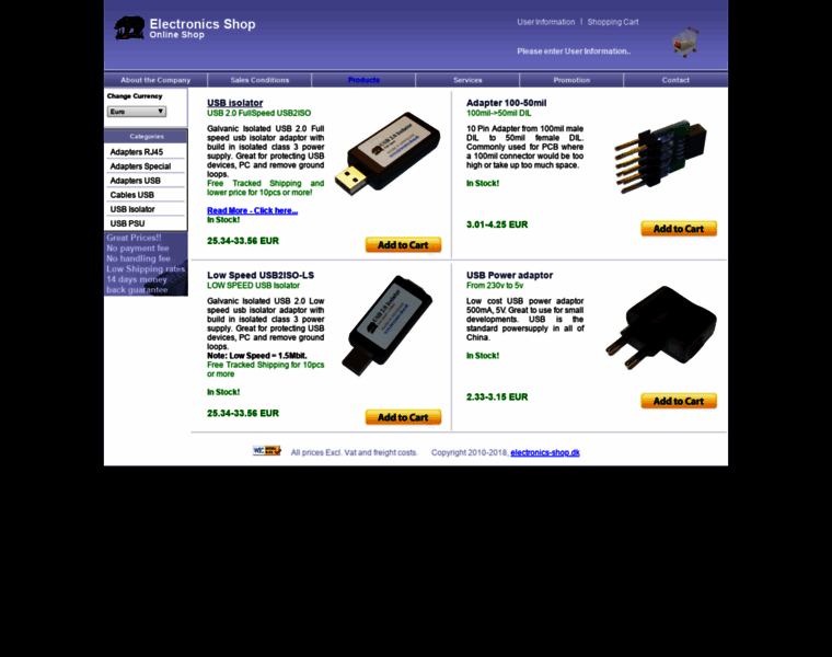 Electronicsshop.dk thumbnail