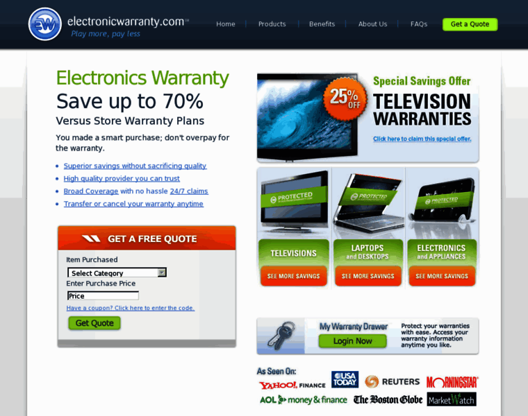 Electronicwarranty.com thumbnail