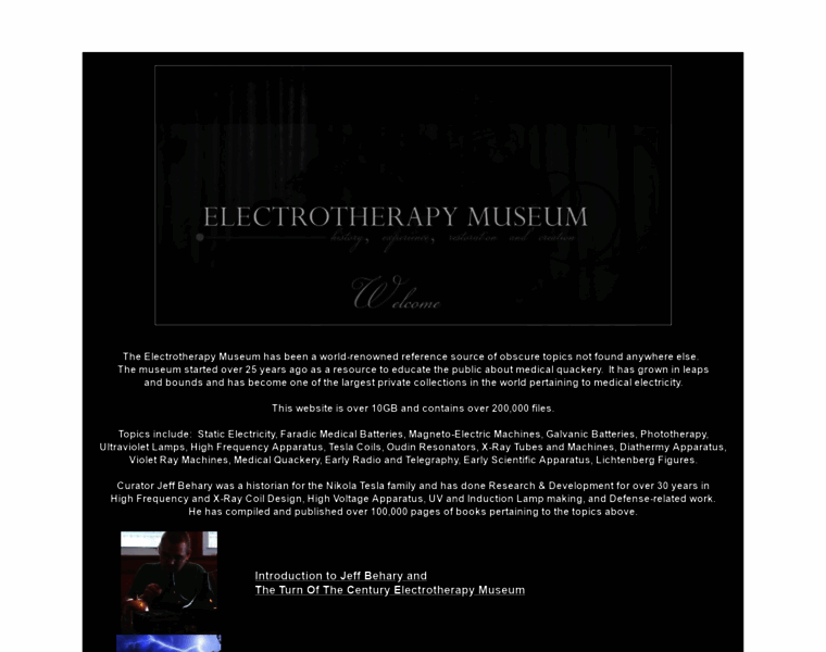 Electrotherapymuseum.com thumbnail