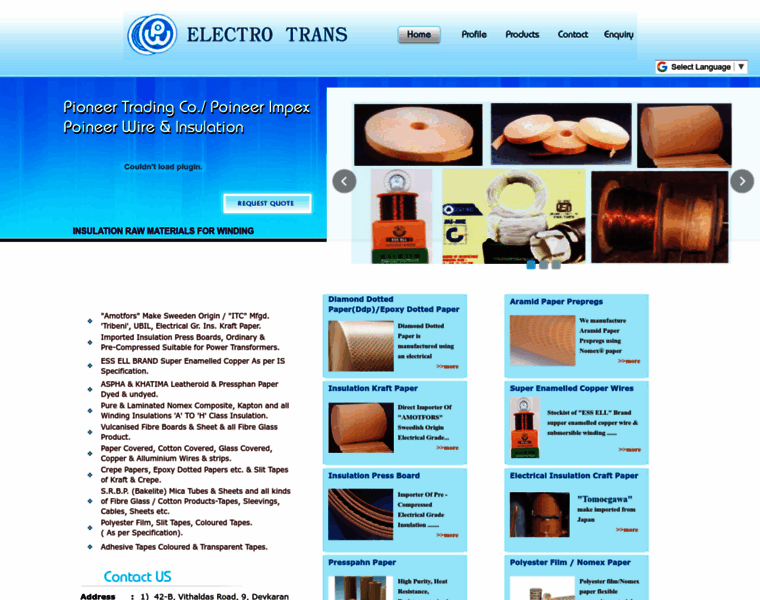 Electrotrans.com thumbnail