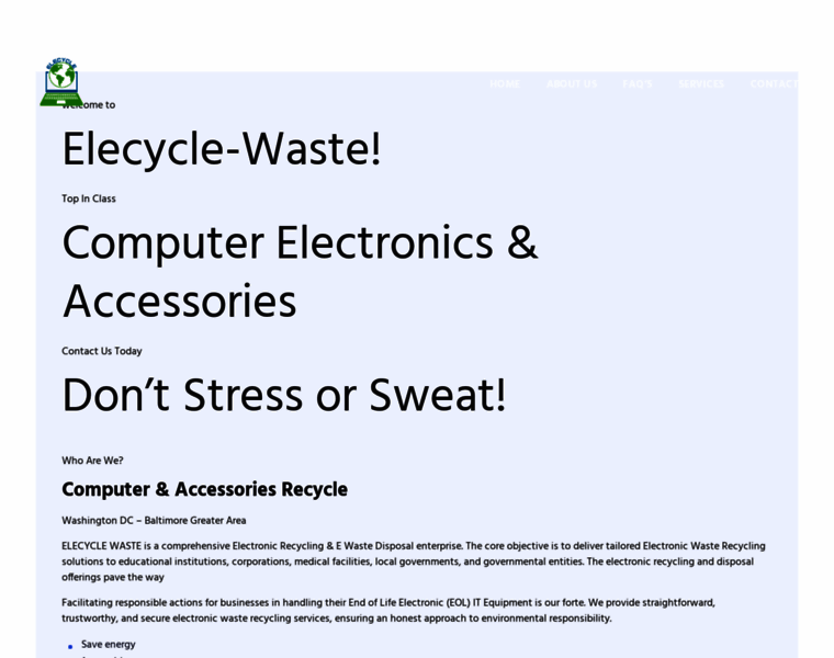 Elecycle-waste.com thumbnail