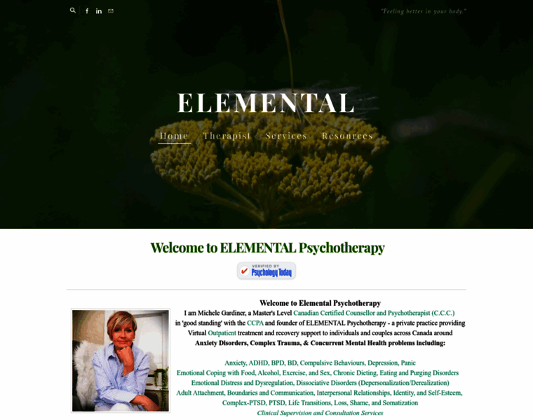 Elementalpsychotherapy.com thumbnail