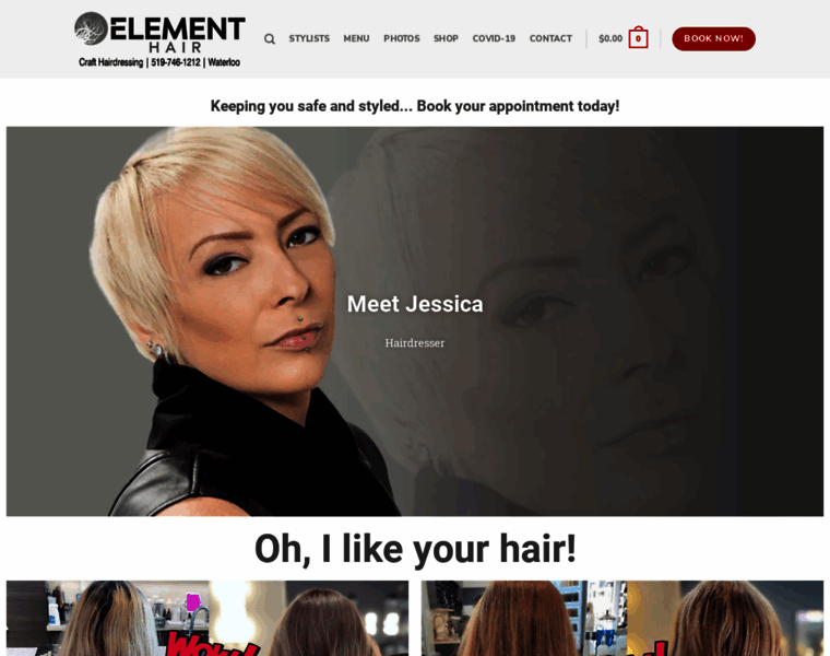 Elementhair.com thumbnail