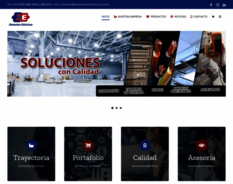 Elementoselectricos.com.co thumbnail