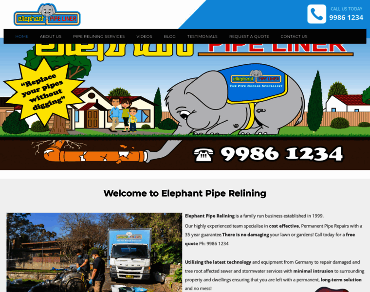 Elephantpiperelining.com.au thumbnail