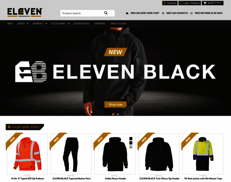 Elevenworkwear.com.au thumbnail