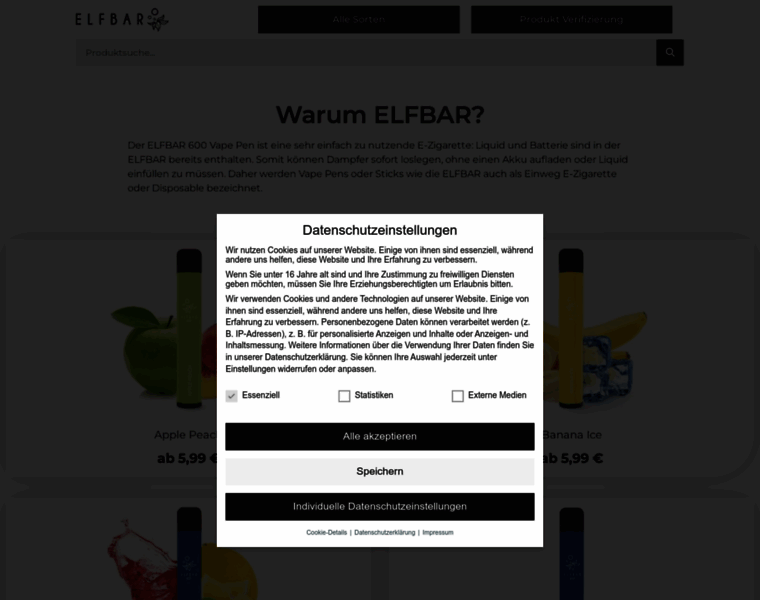 Elfbar-original.de thumbnail