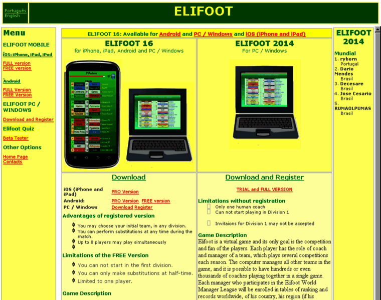 Elifoot.com thumbnail