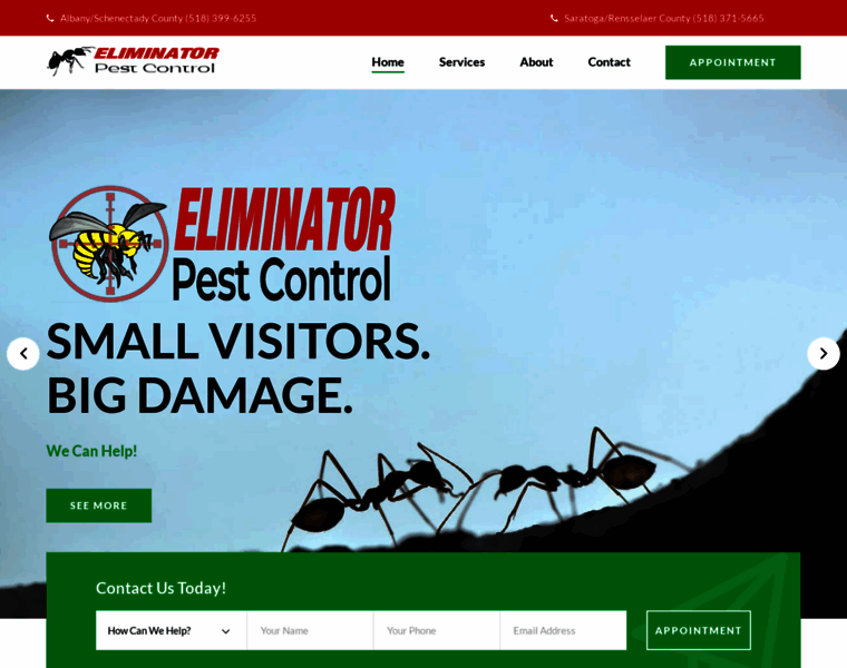 Eliminator-pestcontrol.com thumbnail