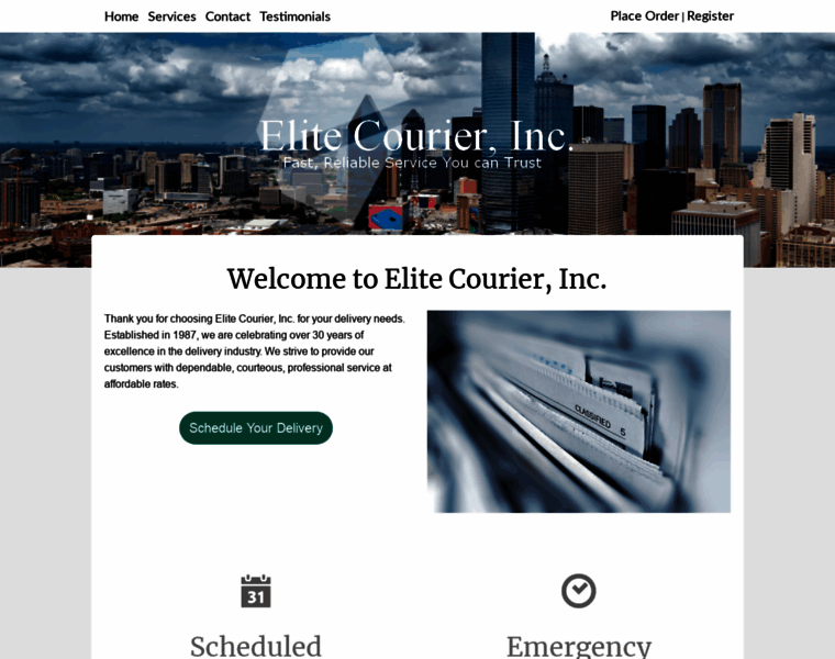 Elite-courier.com thumbnail