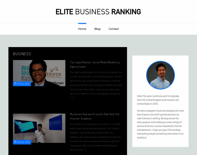 Elitebusinessranking.com thumbnail