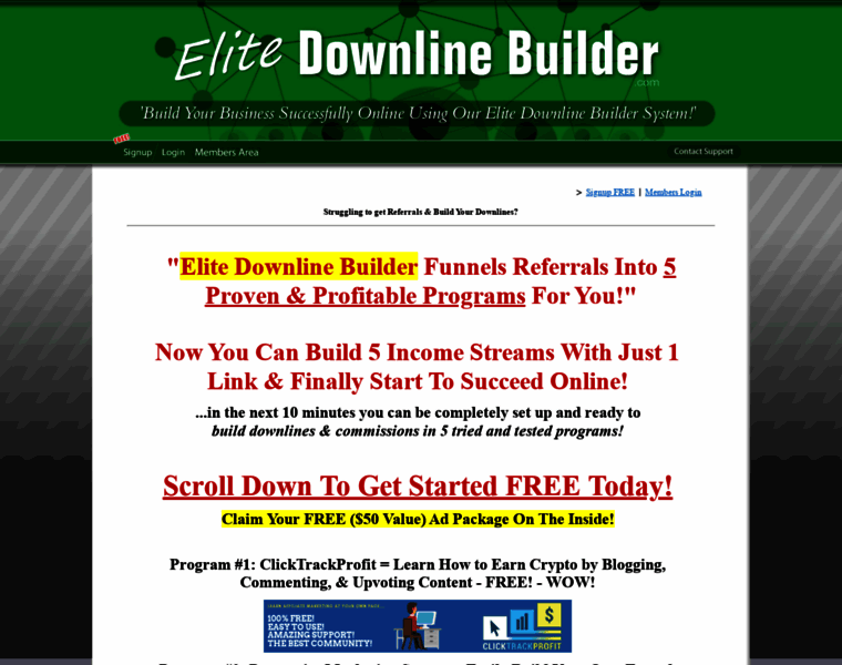 Elitedownlinebuilder.com thumbnail