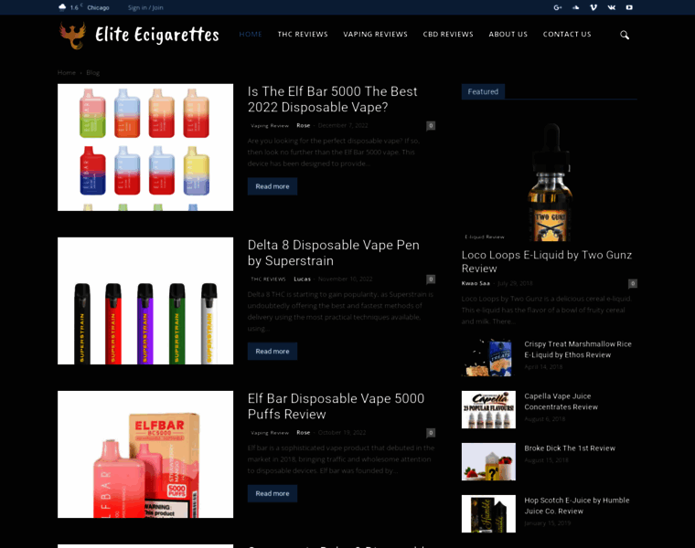 Eliteecigarettes.com thumbnail