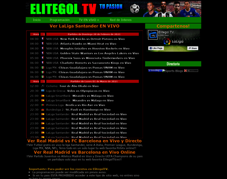 Elitegoltv.pro thumbnail