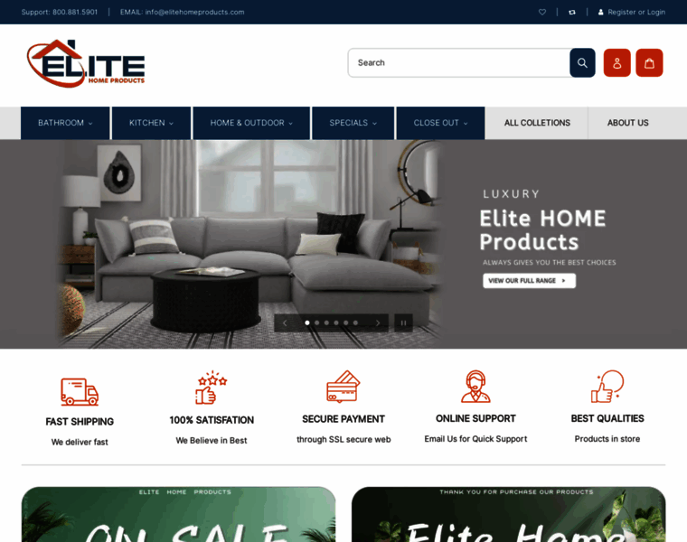 Elitehomeproducts.com thumbnail