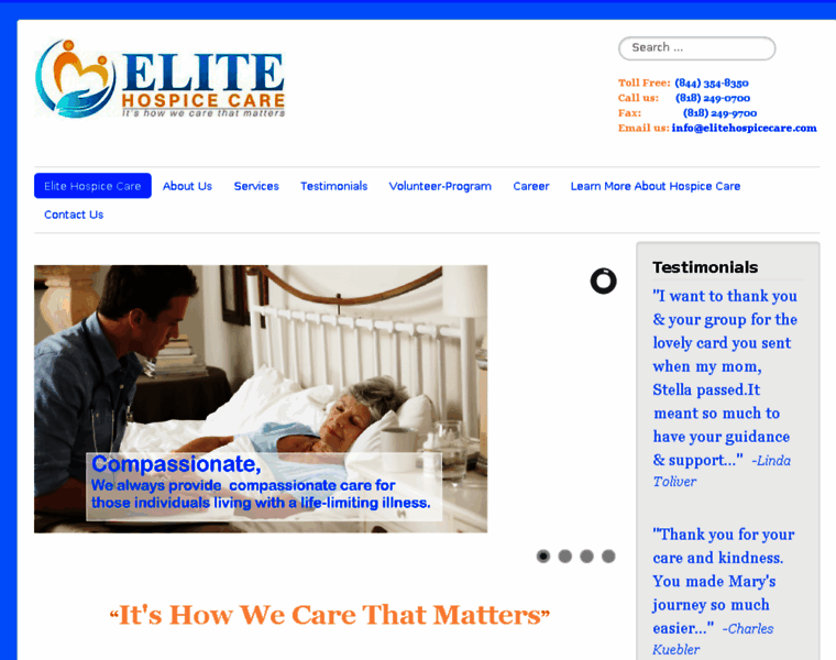 Elitehospicecare.com thumbnail
