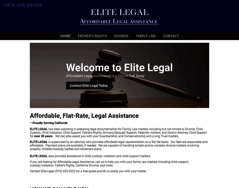 Elitelegalassistance.com thumbnail