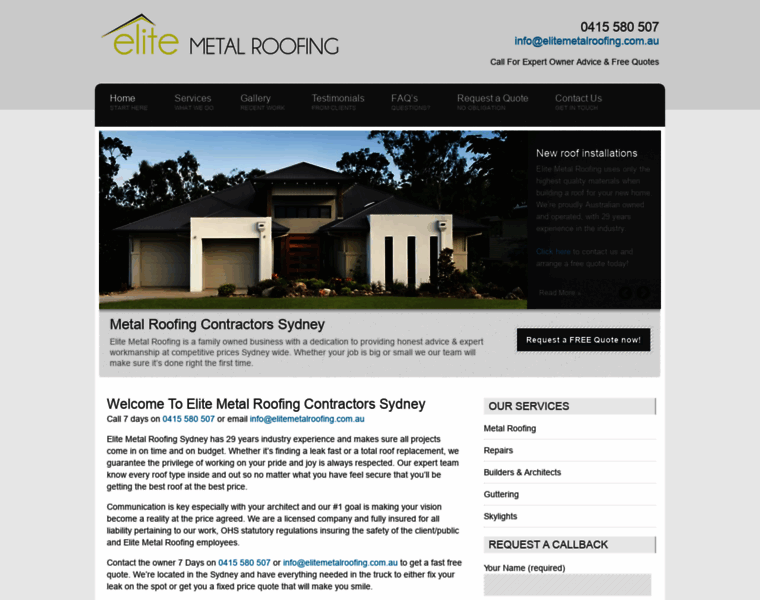 Elitemetalroofing.com.au thumbnail Elitemetalroofing.com.au thumbnail