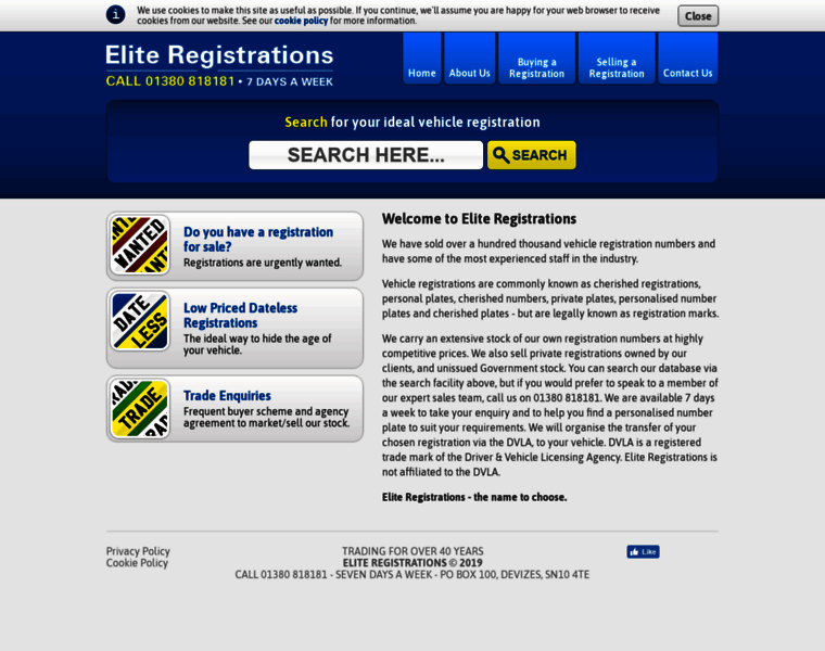 Eliteregistrations.co.uk thumbnail