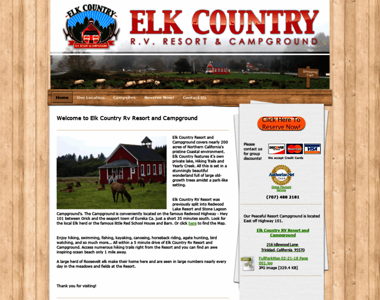 Elkcountryrvresort.com thumbnail