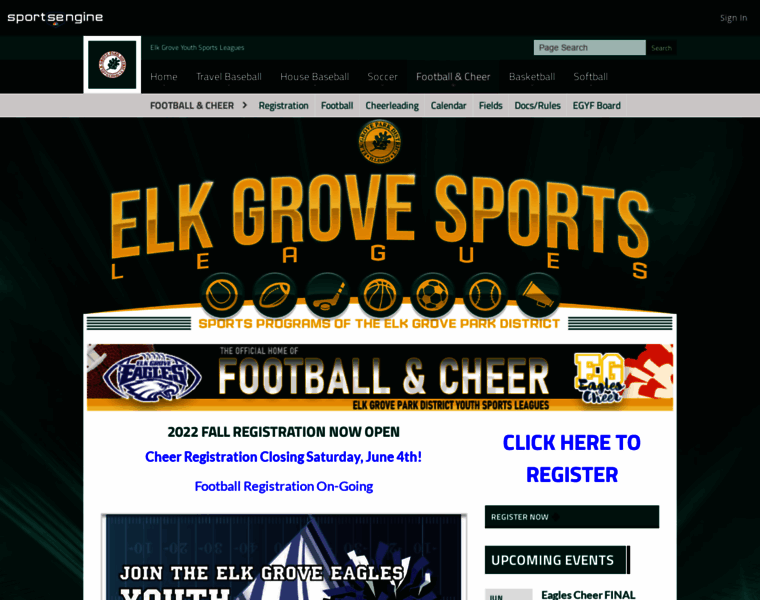 Elkgroveyouthfootball.com thumbnail