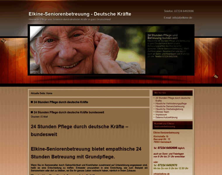 Elkine-seniorenbetreuung.de thumbnail