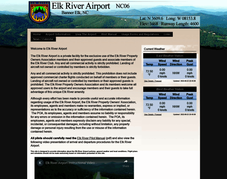 Elkriverairport.com thumbnail