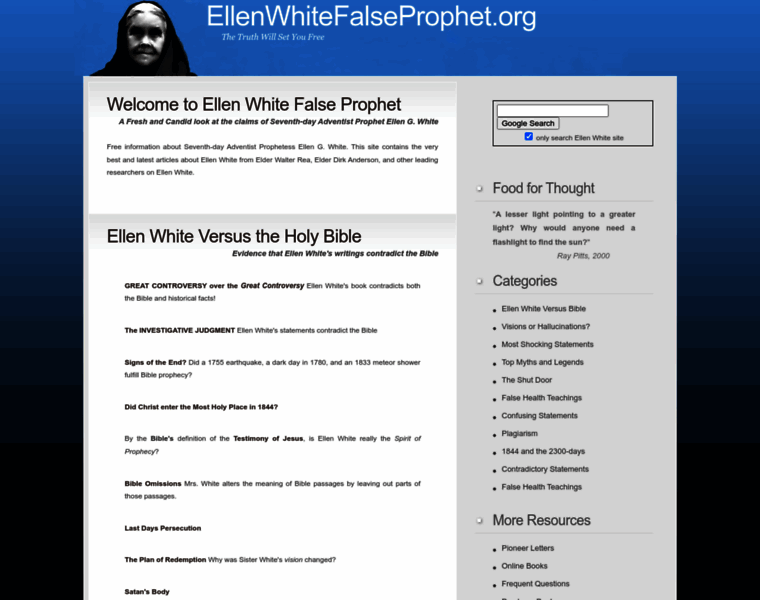 Ellenwhitefalseprophet.org thumbnail Ellenwhitefalseprophet.org thumbnail