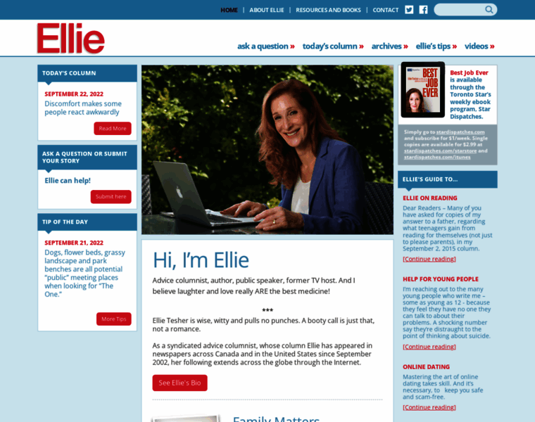 Ellieadvice.com thumbnail