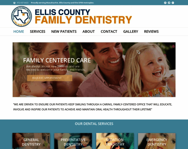 Elliscountyfamilydentistry.com thumbnail