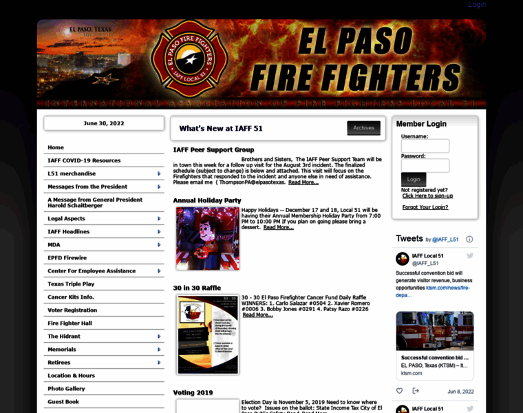 Elpasofirefighters.org thumbnail