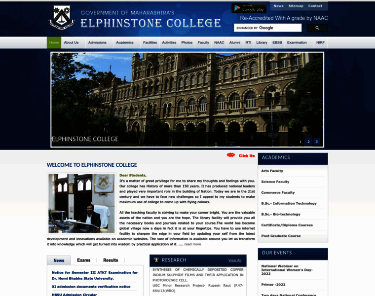 Elphinstone.ac.in thumbnail