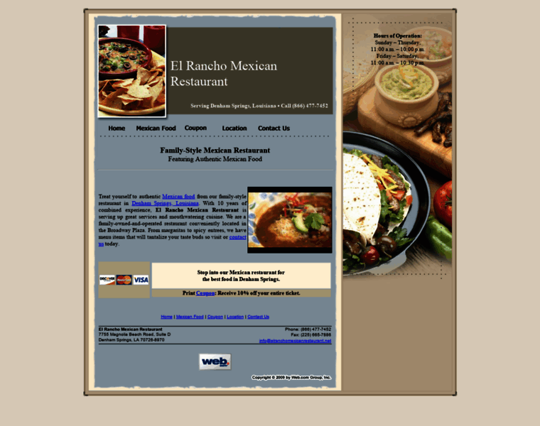 Elranchomexicanrestaurant.net thumbnail