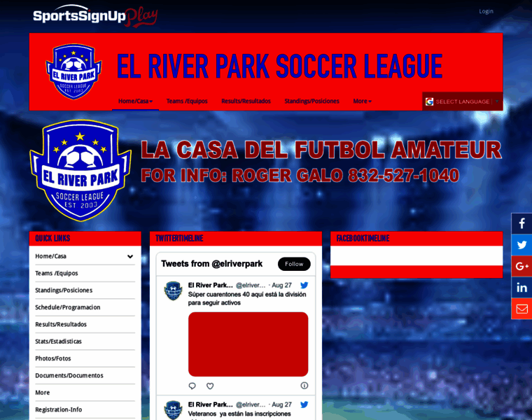 Elriverparksoccerleague.com thumbnail Elriverparksoccerleague.com thumbnail