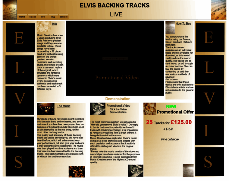 Elvisbackingtracks.com thumbnail