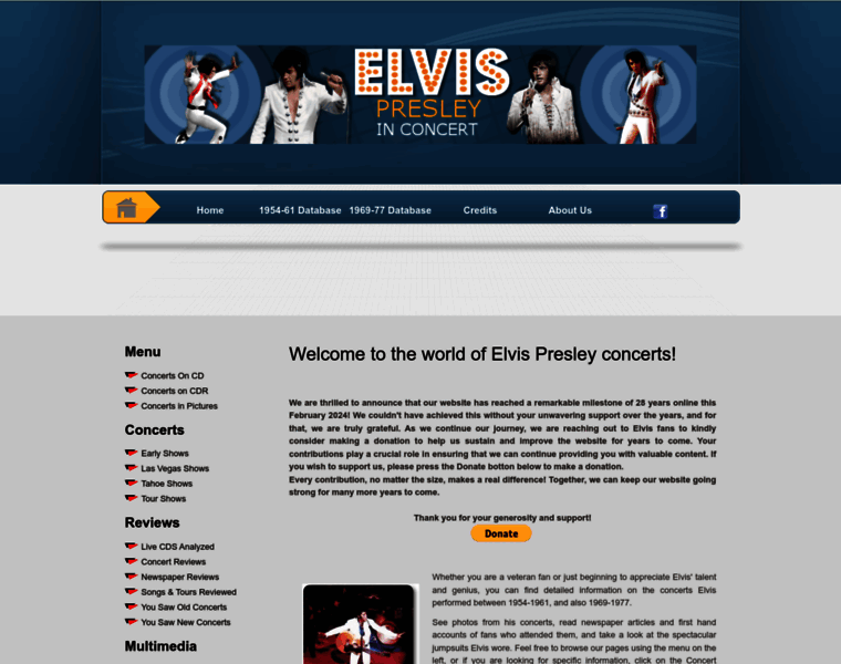 Elvisconcerts.com thumbnail