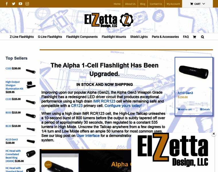 Elzetta.com thumbnail