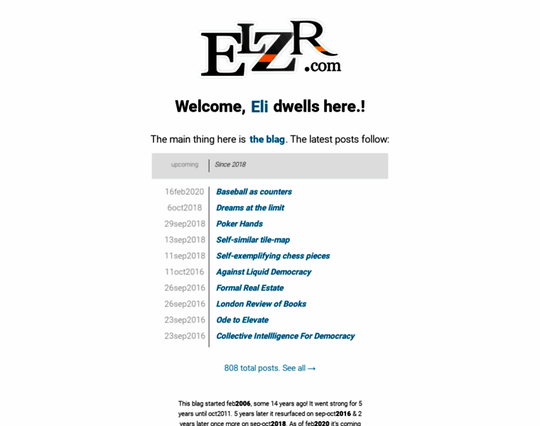 Elzr.com thumbnail
