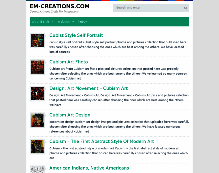 Em-creations.com thumbnail