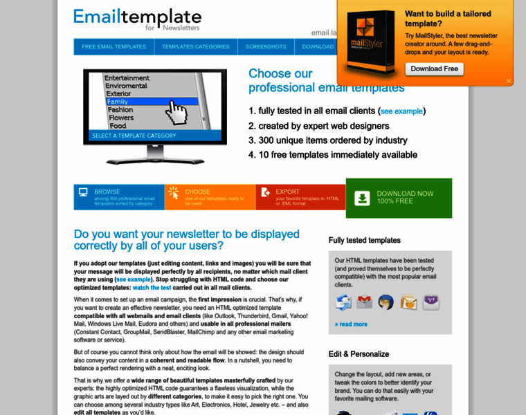 Email-newsletter-template.com thumbnail